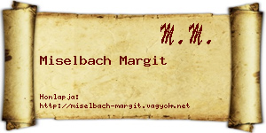 Miselbach Margit névjegykártya
